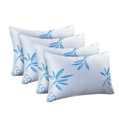 Luxury Hotel-grade 3D Microfiber Filling, Perfect for Side And Back Sleepers! 2 Ultra-soft Neck Support Pillows for Deep Sleep, Breathable Fabric Premium Pillow Core Home Decor