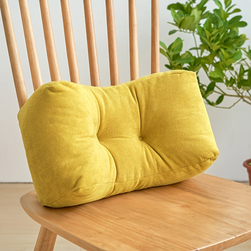 1pc Luxurious Lumbar Support Cushion, Nap Pillow, Student Waist Cushion, Chair Backrest Cushion, Lumbar Pillow, Hug Pillow, Office Nap Pillow