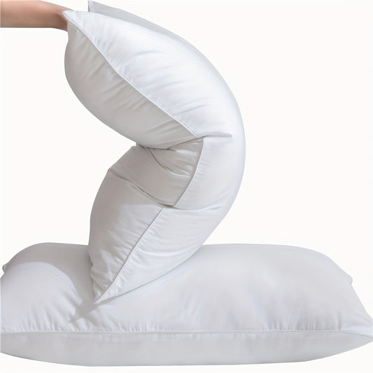 2pcs Microfiber White Full Size Suitable for Back Sleepers Full Size Pillow Inserts