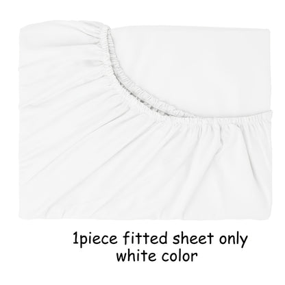 100% Microfiber Ultra-Soft 60"x80" Full/Queen Size Fitted Sheet, Fits Up to 14" Deep Pocket Mattress, Hotel Style Bedding Mattress Protector, Machine Washable, Fade-Resistant, Dark Gray