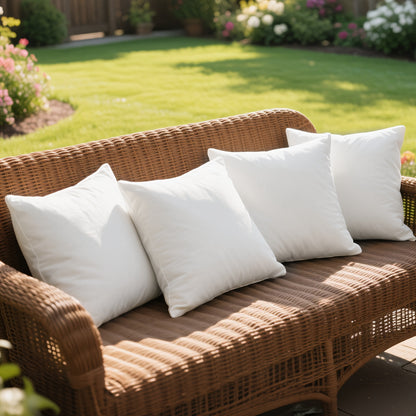 4pcs 18×18/20X20/12X20 in Pillow Inserts, Large Throw Pillows Insert, High Quality Couch Pillows, Square Pillow for Patio, Furniture, Bed, Living Room, Garden, White