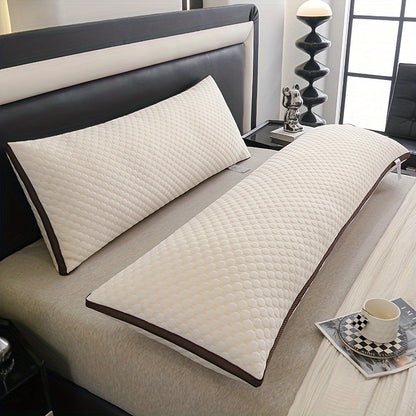 Premium Soft Bubble 3D Massage Long Pillow Core Pillow, Bedroom Bedding Comfortable Sleeping Long Pillow, Hotel Double High Pillow 1pc for Sleep Neck Protection Slow Rebound Long Pillow, Body Pillow Back Abdomen Side Sleeping Pillow
