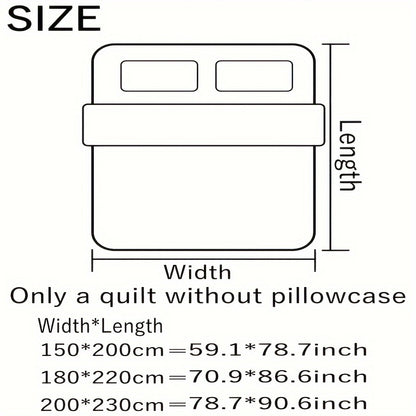 1pc Luxury Soft Summer Cool Quilt, Ultra-Soft Summer Cooling Blanket, Breathable Skin-Friendly Thin Bedding for All Seasons, Machine Washable, Ideal for Single/Double Beds, Hotel-Level Elegance for Bedroom, Guest Room, Office, Couch, And Travel