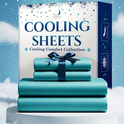 4pcs Cooling Bamboo Bed Sheet Set, Kids 4000 TC Extra Deep Pocket 20 Inch Bed Sheet, Luxury Soft Hotel & Cooling Sheet Set For Hot Sleepers, Wrinkle & Shrink Resistant, Fitted Sheet+Flat Sheet+Pillowcases, Twin/ Full/ Queen/ King, Best Summer Choice