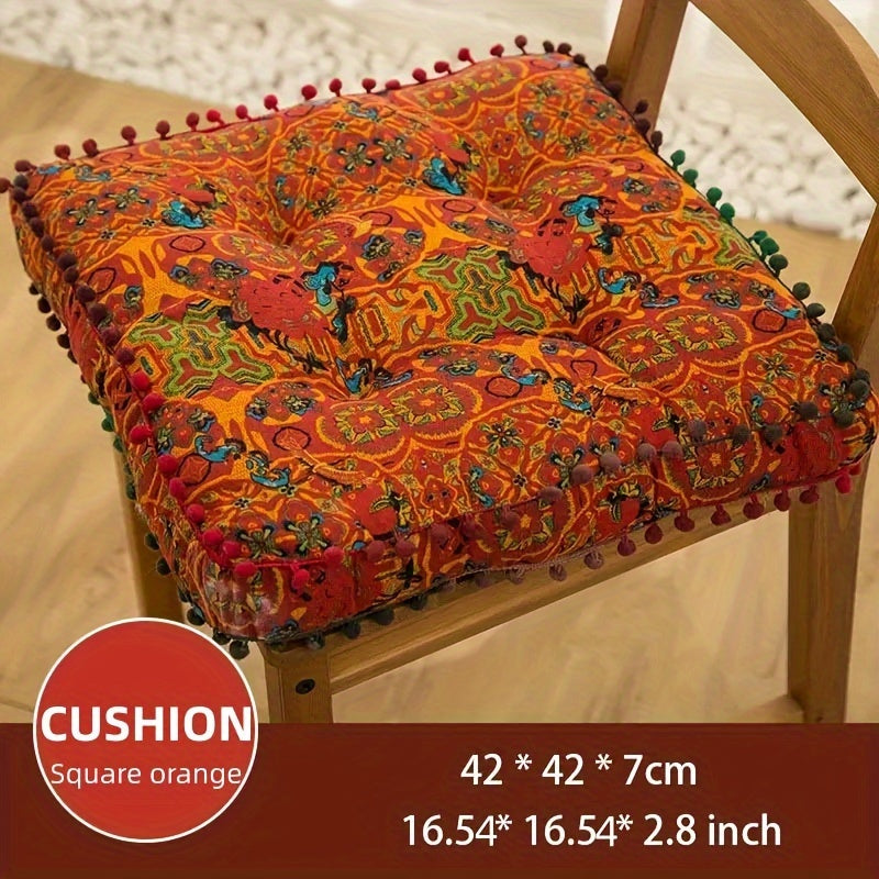 [Style Cushion] 1pc Bohemian Vintage Thickened Cushion | Round Square Comfortable Home Pillow