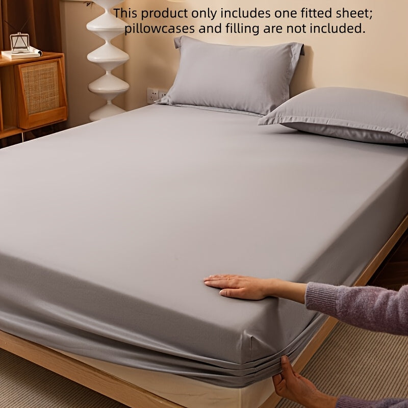 A Soft and Breathable Fitted Sheet, Ultra-fine Fiber Bed-dark Blue,, Machine Washing, Comfortable Bed Supplies Throughout the Season, Comfortable Solid Color Design