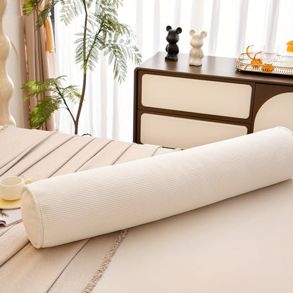 Mumu 1pc Cylindrical Long Pillow, Home Decor Sofa Seat Lumbar Support Soft Bed Headrest Throw Pillow, Machine Washable
