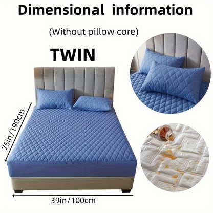 2/3pcs Two-Piece/Three-Piece Multi-Color Waterproof Fitted Sheet Set Waterproof Mattress Protector Fitted Sheet and Pillowcase Set Anti-slip Full Cover Protection Cover
