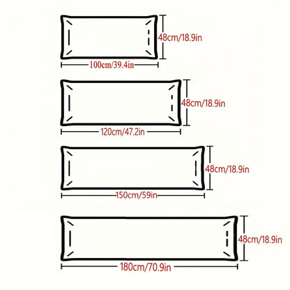 1 Premium Soft Comfortable Extra Long Pillow Core Long Pillow Best Body Pillow High Quality Twist Bread Pillow Hotel Home Single Double High Pillow Bedding for Sleep Neck Protection Fluffy Rebound Pillow Moisture Wicking