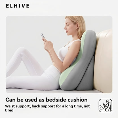 Ergonomic Bed Wedge Pillow, Adjustable Memory Foam Backrest for Reading, 2pcs Split Design Support Pillow for Sitting Up in Bed, Non-Slip Lumbar & Neck Cushion for Home Office & Relaxing