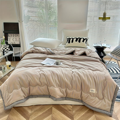 Ultra-Soft Summer Cool Thin Quilt - Lightweight, Breathable, Skin-Friendly, Made of 100% Polyester, Machine Washable, Soft And Breathable, Comfortable for All Seasons, Multifunctional Use