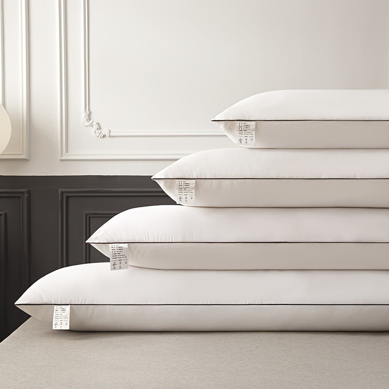 1pc New White Brushed Couple Long Pillow Core, Bedding, Comfortable And Soft Body Pillow Suitable for Hotel, Bedroom Cervical Body Pillow, Back Abdomen Side Sleeping Adult Pregnant Women Pillow