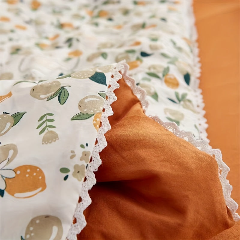 1pc with Cherry Patterns, Made of Skin-friendly and Super Soft Fabric, Suitable for Use in Summer, in Living Rooms and Bedrooms. It's a Gift - a Summer Cool Quilt.
