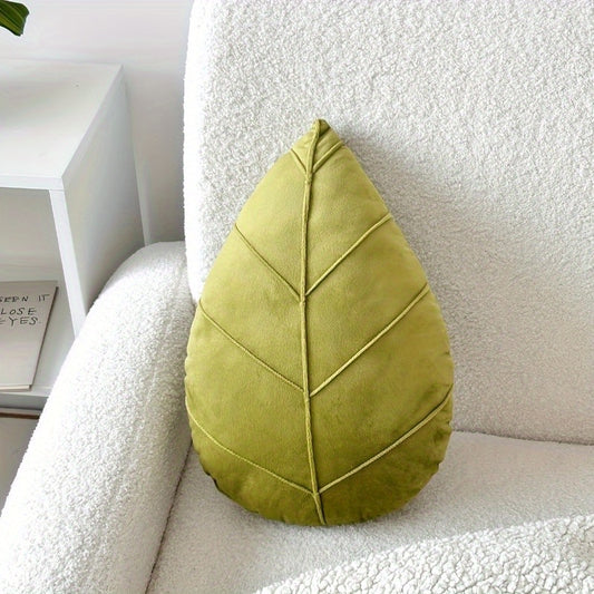 Leaf-Shaped Pillow, Perfect for Sofa Decor And Apartment Bedroom Cushions, Cozy Home Accents, Home Decoration, Vintage Style, Fantasy Theme, Soft Filling, Highquality Stitching, Home Textile, Throw Pillow, Home Decorators