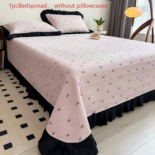 [Soft Bedspread] Ultra-Soft 1pc Quilted Bed Cover | Breathable Non-Stuffy Thickened All-Season Washable (Pillowcase Not Included)