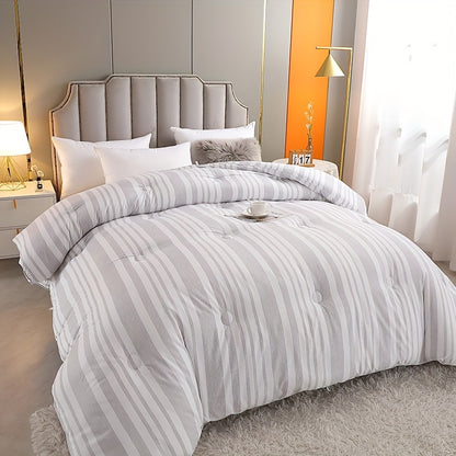 1pc of Quilt, 100% Polyester Quilted Winter Blanket, Certified by OEKO-TEX 100, Machine Washable, Designed with Corner Loops for Easy Installation And Securing of The Duvet Cover, Filled with High-Elasticity Material for Warmth And Insulation
