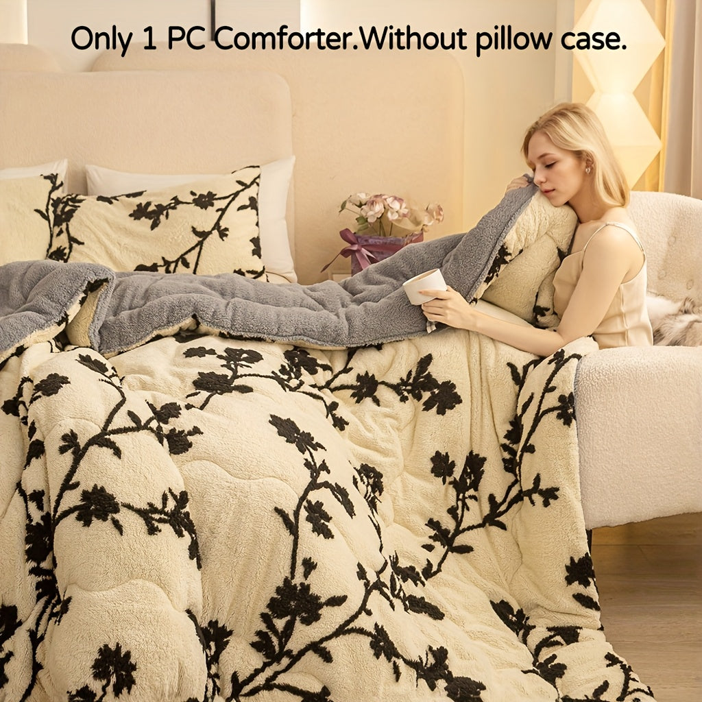 Winter Milk Velvet Quilt, Soft, Comfortable and Warm Thick Quilt, Universal for 4 Seasons, Suitable for Bedrooms, Hotels, Guest Rooms and Other Scenes