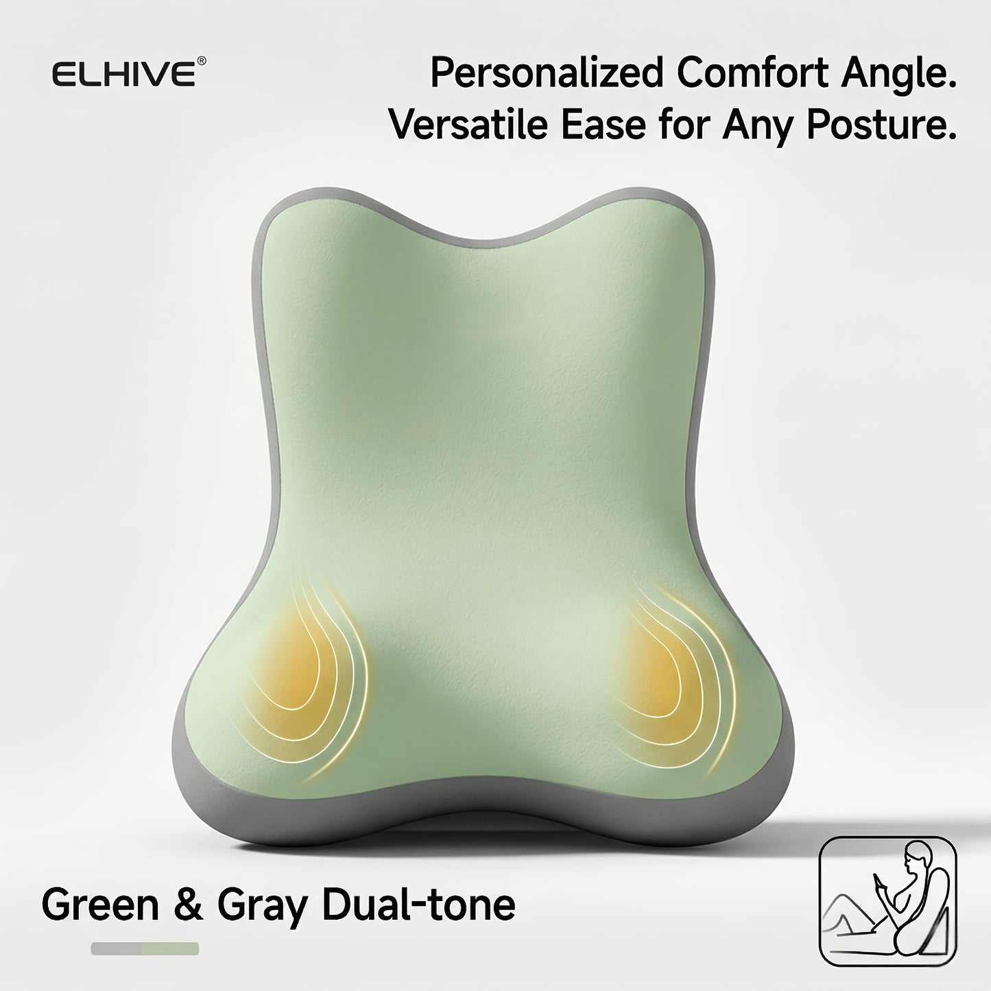 Reading Bed Rest Pillow, 2pcs Adjustable Memory Foam Wedge Pillow, Extra Large Backrest for Sitting Up in Bed, Cozy Triangle Cushion for Watching TV, Gaming, Laptop, Relaxing, Leg Elevation, Detachable Headrest, Washable Cover for Adults