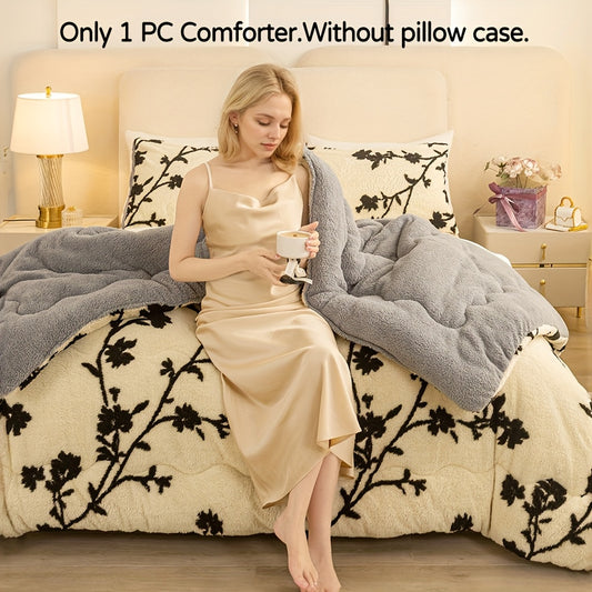 Winter Milk Velvet Quilt, Soft, Comfortable and Warm Thick Quilt, Universal for 4 Seasons, Suitable for Bedrooms, Hotels, Guest Rooms and Other Scenes