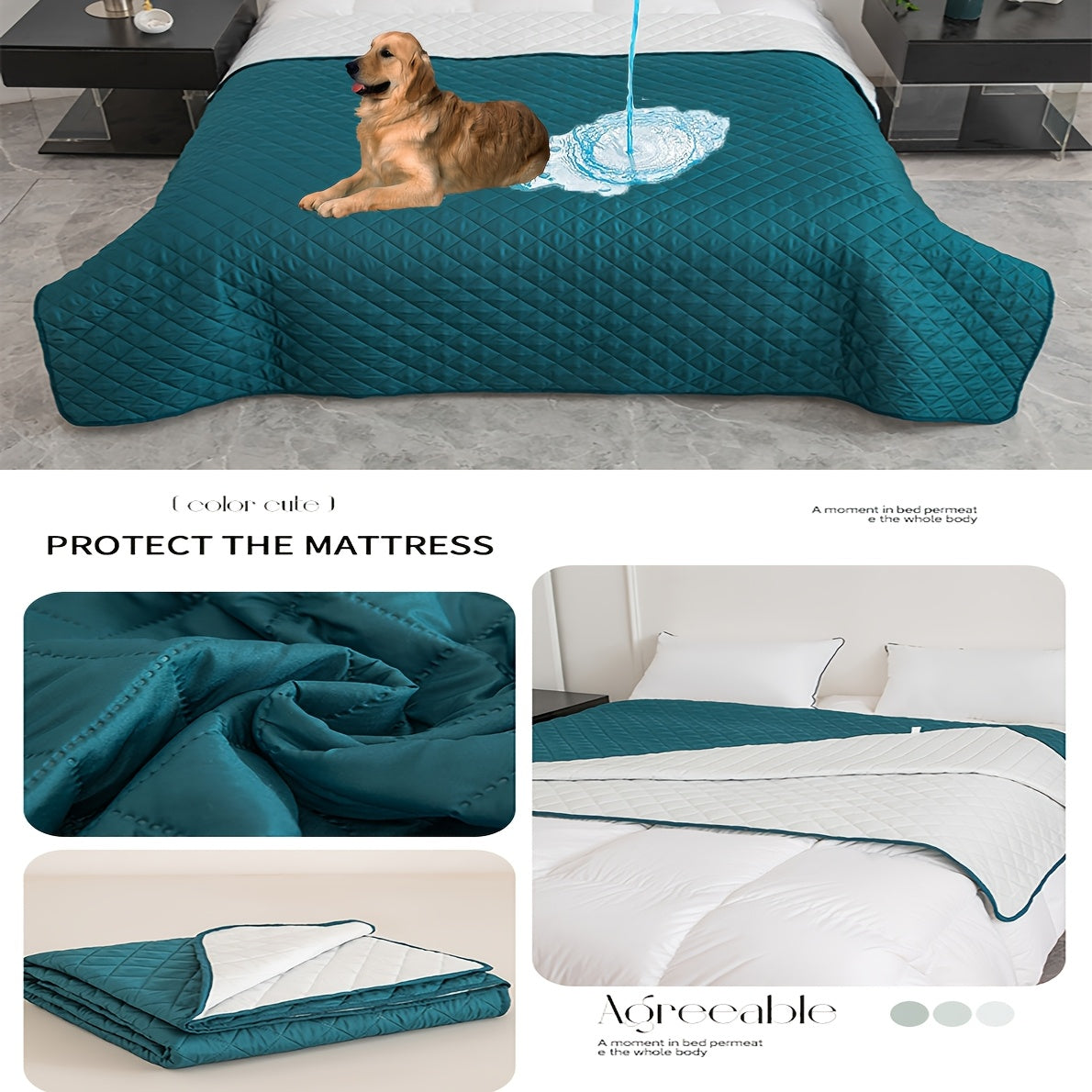 1pc Bed Cover Bed Spread, Washable Bed Spread for Protecting Super Soft Mattress Covers Suitable for Beds and Sofas
