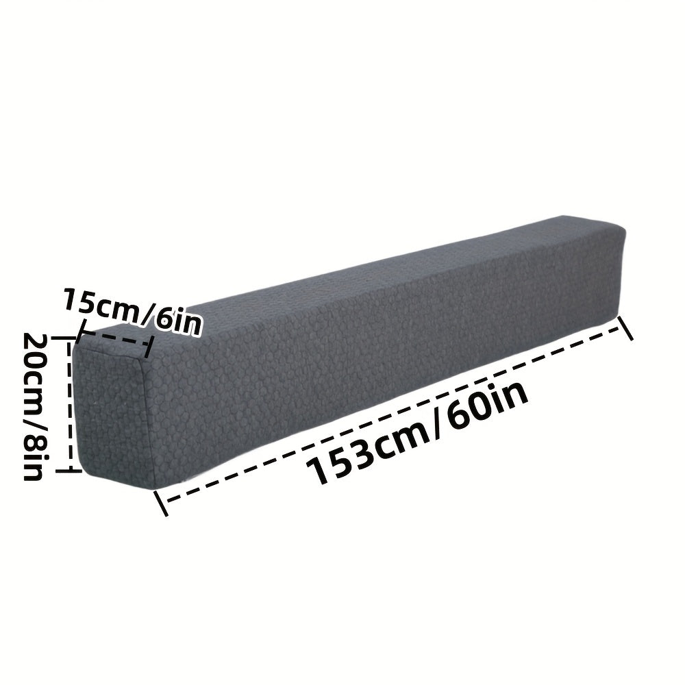 Adjustable Bed Wedge Pillow - High-Density Grey Headboard Cushion, Bed Gap Filler for Single/Double/King/Queen Beds, Machine Washable , Soft Padding for Mattress & Headboard (No Tools Needed, Bed Back Rests, Back Rest Bed Pillow, Bed Pillow For