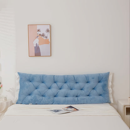 Double Reading Pillow with Crystal Velvet Backrest and Anti-Collision Waistband