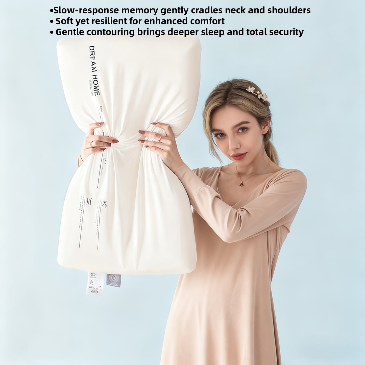 Pillow Neck Support Deep Sleep Pillow Cervical Support Side Sleeping Back Sleeping Special Pillow Core Middle-Aged And Elderly Adult Gift Hotel Home Machine Washable Christmas Gift