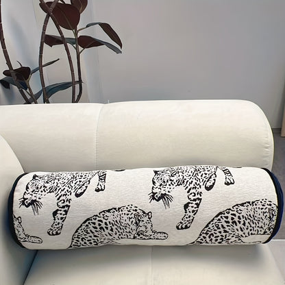 [Chenille Core Throw Pillow] 1pc Chenille Core Throw Pillow Sofa Pillow Long Backrest Pillow Bed Lumbar Pillow for Living Room, Bedroom, Sofa, Etc