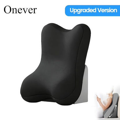 Reading Pillow for Sitting Up in Bed, Ergonomic Back Support Pillow with Memory Foam Lumbar Support, Adjustable 2-Piece Split Design Bed Rest Cushion, Non-Slip Comfortable Backrest for Watching TV, Gaming, Working, Nursing