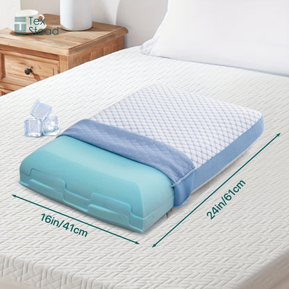 1pc Comfortable Sleeping Pillow Premium Firm Solid Cooling Ventilated Support Pillow for Neck, Back, Side Sleeper – 1 Pack with Washable Cover