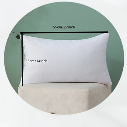 Soft & Fluffy White Throw Pillow Inserts - 12x20" & 14x22" Rectangle Cushion Fillers for Sofa, Bed, and Home Decor - Easy Care, Machine Washable