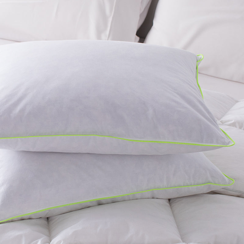 Premium Down and Feather Bed Pillow Already Gift Wrapped for Present - Christmas - Birthday - Anniversary - Wedding - Cotton Fabric Pillow- Hypoallergenic for Sleep Bedroom Bed Hotel Guest Room - Home Bedding Decor and Accessories