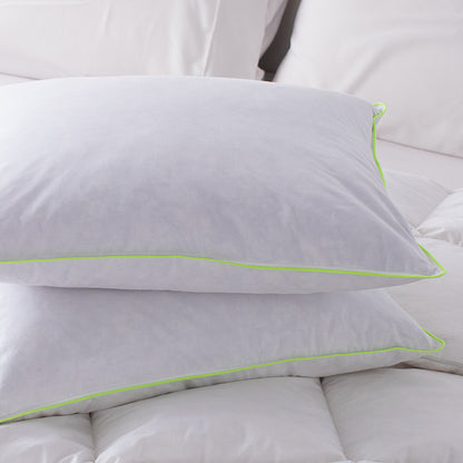 Premium Down and Feather Bed Pillow Already Gift Wrapped for Present - Christmas - Birthday - Anniversary - Wedding - Cotton Fabric Pillow- Hypoallergenic for Sleep Bedroom Bed Hotel Guest Room - Home Bedding Decor and Accessories