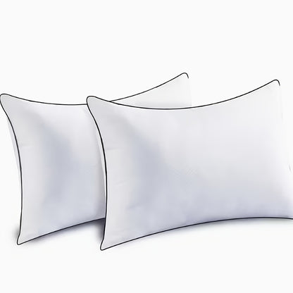 2/4pcs Ultra-Soft White Microfiber Pillow Inserts - Allergy-Free, 100% Polyester Filling for Sofa, Bed, Garden Cushions & More - Ideal for Back Belly Or Side Sleepers