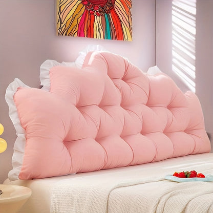1pc Ins Cushion | Soft Bedside Pillow | Cute Anti-Collision Backrest Pillow | Comfortable Large Backrest | Headboard Soft Cushion with Straps | Home Decor for Bedroom | Suitable for Sofa, Bed, Tatami, And Various Bed Sizes (Queen, King, Twin