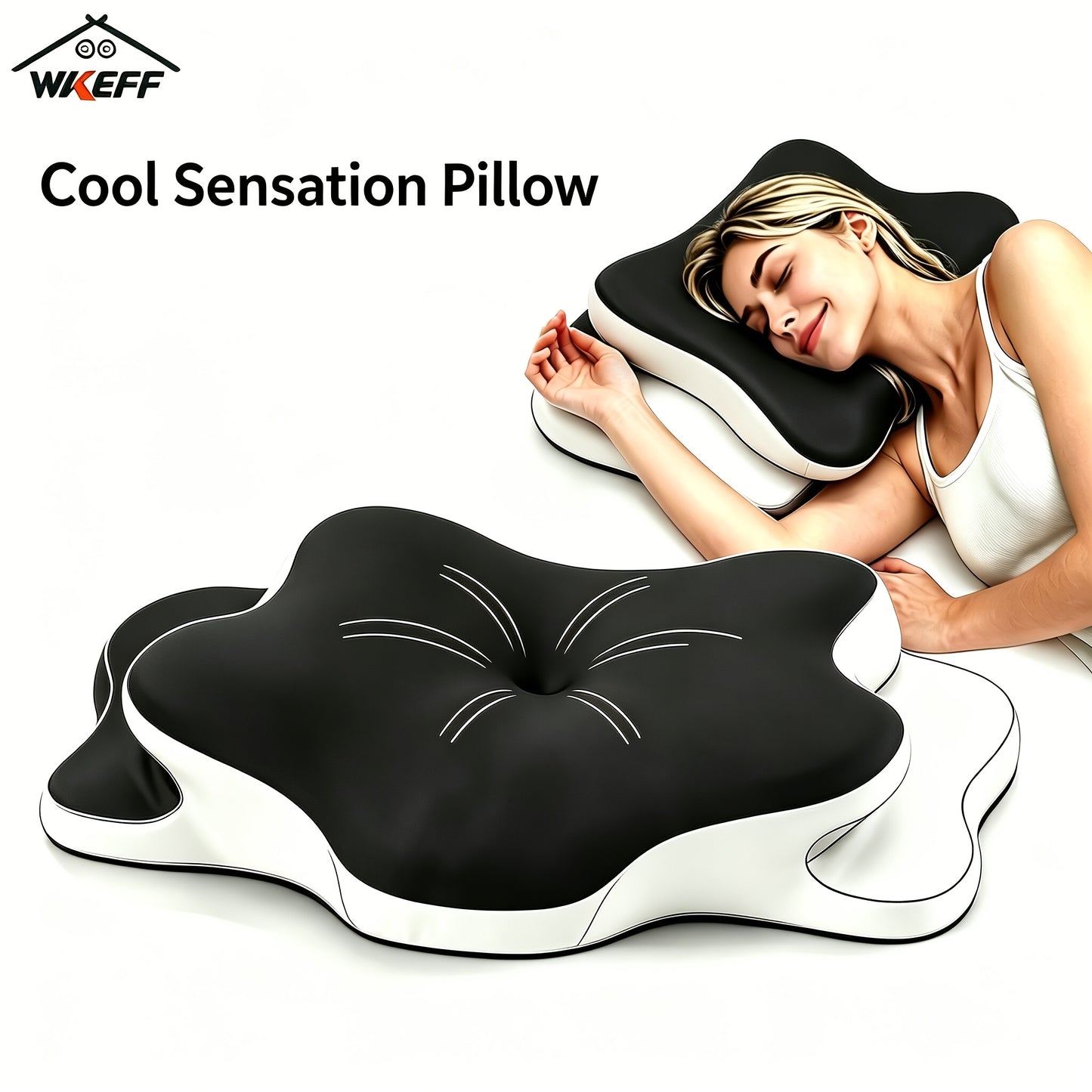Cervical Pillow, Cervical Neck Pillow, Butterfly Pillow, Cooling Cervical Pillow, Memory Foam Pillow, Pillow, Side And Back Sleeper Pillow, Ergonomic Neck Pillow for Sleeping, Slow Rebound Relaxation Pillow for Back & Side Sleepers, Bed Pillow