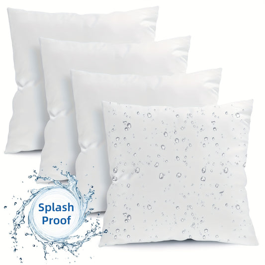 4pcs/6pcs 12*20/18x18/20x20in Outdoor High Quality Pillow Inserts, Soft And Fluffy Throw Pillow, Bulk Microfiber Filled Pillow Inserts, Assorted Size Couch Pillows, Decorative Square Pillows for Sofa, Bed, for Outdoor Gardens, Beaches, Camping Scenes