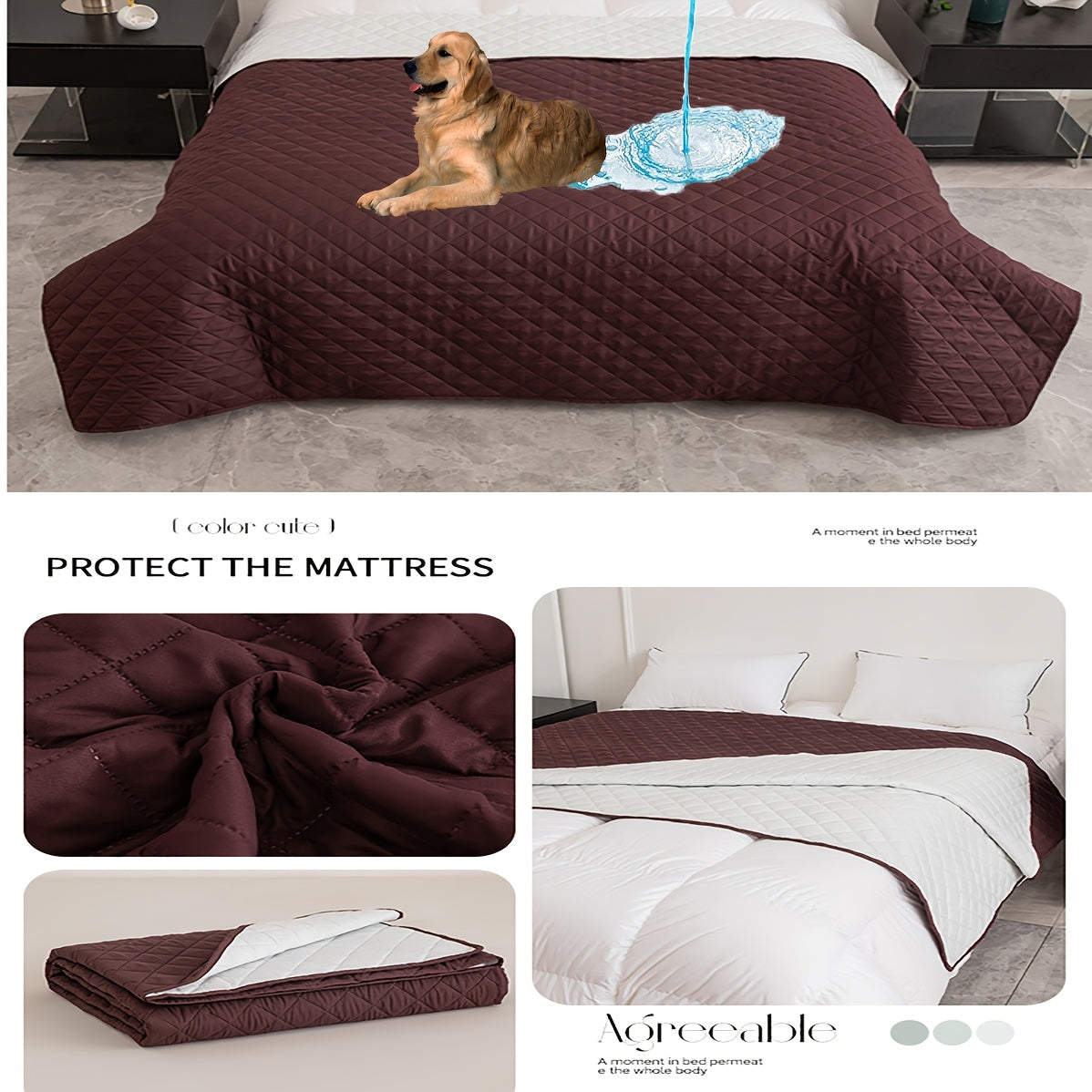 1pc Bed Cover Bed Spread, Washable Bed Spread for Protecting Super Soft Mattress Covers Suitable for Beds and Sofas