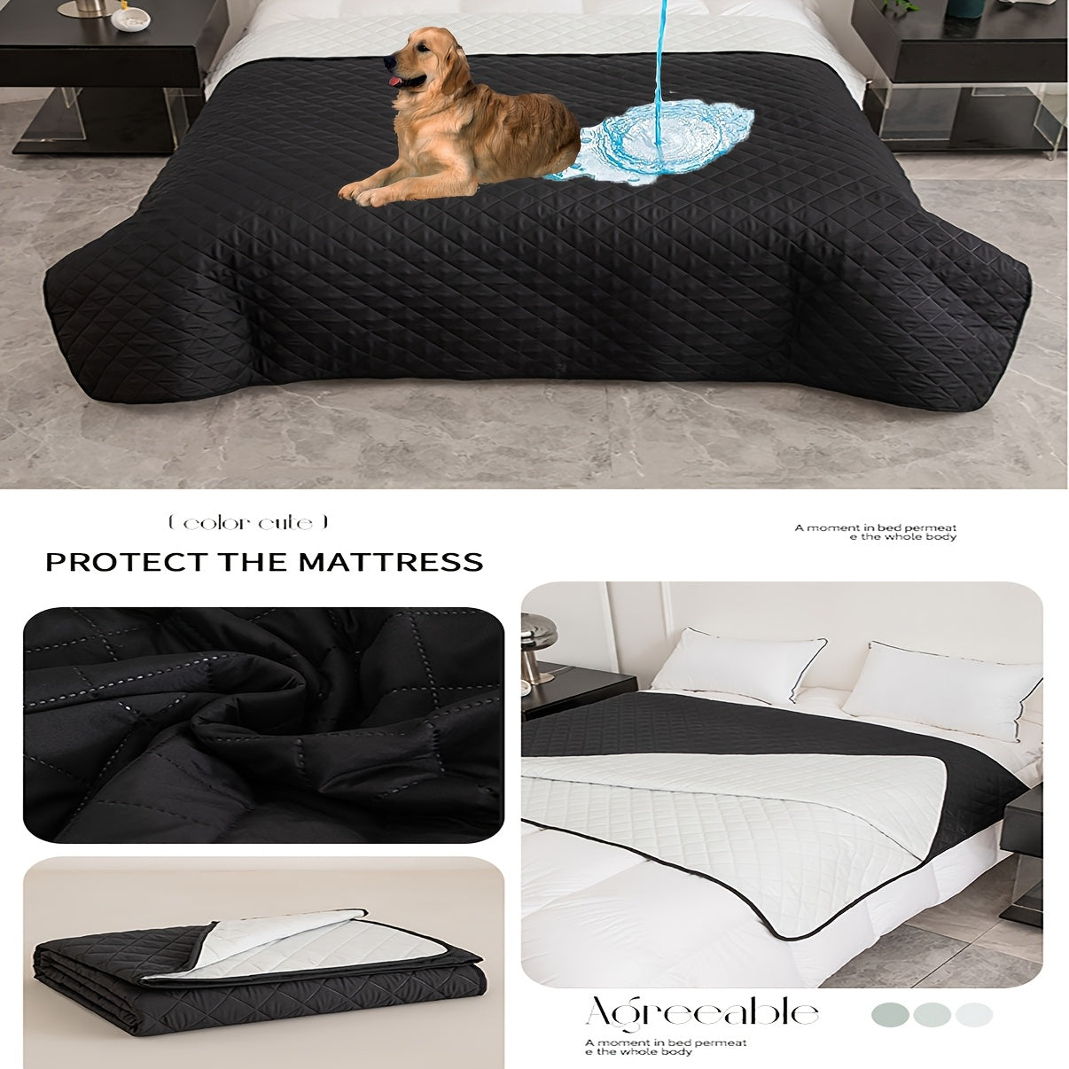 1pc Bed Cover Bed Spread, Washable Bed Spread for Protecting Super Soft Mattress Covers Suitable for Beds and Sofas