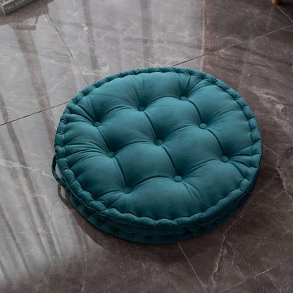 Scandinavian style thickened velvet cushion, solid color home sofa throw pillow, handmade tatami futon for bay window, perfect for use at home, office, hotel, or travel car