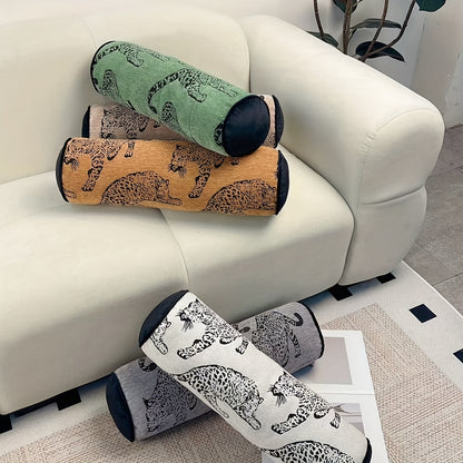 [Chenille Core Throw Pillow] 1pc Chenille Core Throw Pillow Sofa Pillow Long Backrest Pillow Bed Lumbar Pillow for Living Room, Bedroom, Sofa, Etc