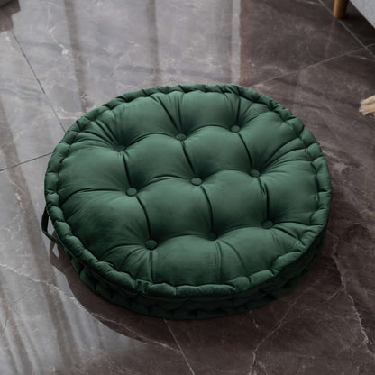 Scandinavian style thickened velvet cushion, solid color home sofa throw pillow, handmade tatami futon for bay window, perfect for use at home, office, hotel, or travel car