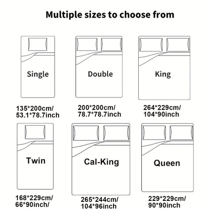 1 Ultra-Soft All-Season Quilt, Premium Fiber Filling, Lightweight Summer Blanket, Soft & Breathable, Machine Washable, Wrinkle-Free, Fade-Resistant, Shrink-Proof (No Pillowcase or Pillow Insert)