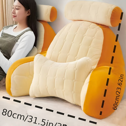 Large Single Reading Pillow Bed Sofa Cushion, 33.46inch Wide and 23.62inch High, Plush Polyester Filling, Zipper Closure, Hand Wash Only, All-Season Comfort, Casual Style, Back Sleeper Support, Fantasy Theme, Home Decor, Cozy Home, Home Decorators