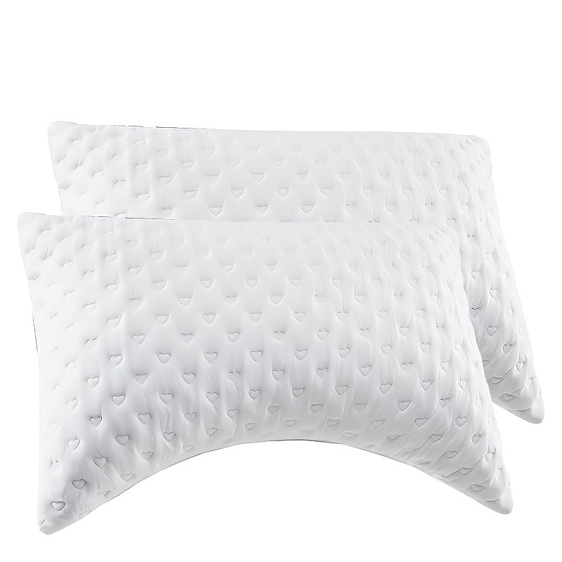 Pillows Set Of 2 - Hotel Luxury Bed Pillows for Sleeping 2 Pack, Supportive Breathable Down Alternative Gusseted Pillow for Side Stomach Or Back Sleepers