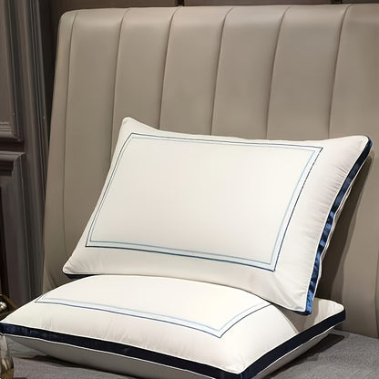 Luxury Hotel-grade 3D Microfiber Filling, Perfect for Side And Back Sleepers! 2 Ultra-soft Neck Support Pillows for Deep Sleep, Breathable Fabric Premium Pillow Core Home Decor