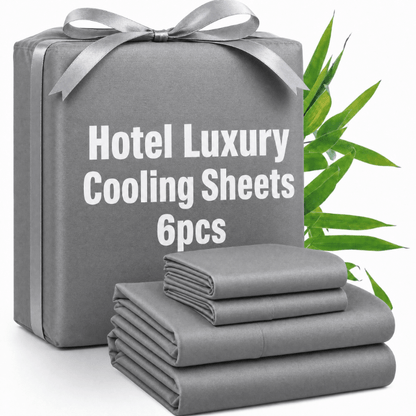 Queen Size Cooling Sheet Set for Kids & Dorm & Home & RVs, 6pcs Bedding Sets WithTop Sheet & Fitted Sheet & Sheets & Pillowcase & Sham Twin/Twinx/ Full/Queen/King Size, Durable & Long-Lasting, Easy Care, 16' Extra Deep Pocket, Father's Day Gift