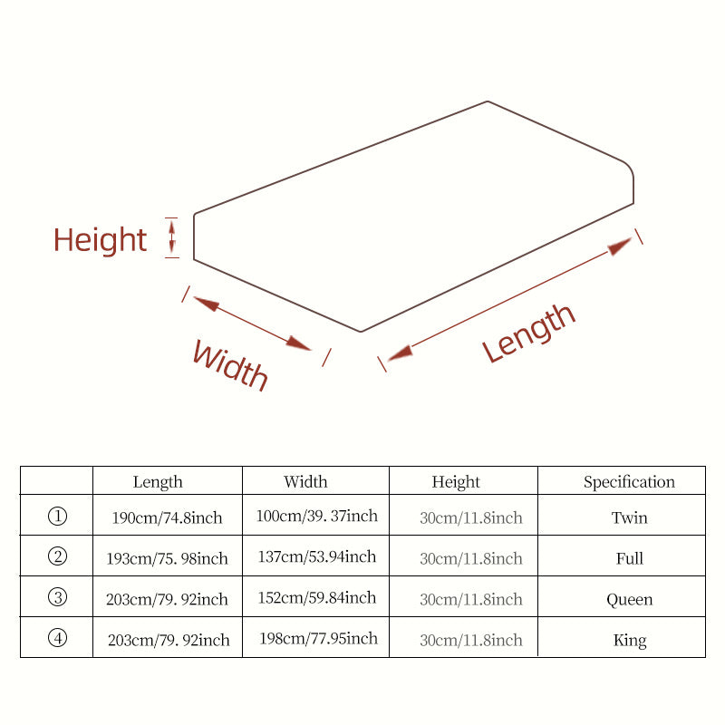 1pc Soft Fitted Sheet, Deep Pocket Mattress Cover, Ultra-Soft Breathable Noiseless Non-Slip Thin Mattress Protector, Machine Washable for 6-11" Mattress (Twin/Full/Queen/King)
