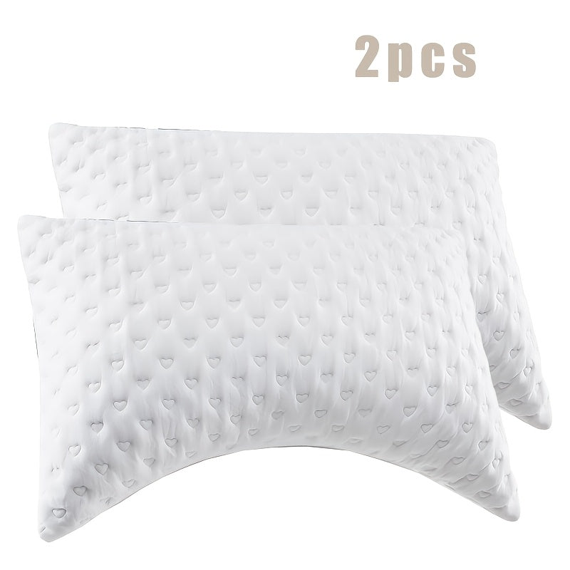 Luxury Hotel-grade 3D Microfiber Filling, Perfect for Side And Back Sleepers! 2 Ultra-soft Neck Support Pillows for Deep Sleep, Breathable Fabric Premium Pillow Core Home Decor