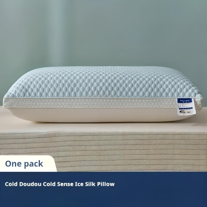 Set of 2 Cold Sleep Pillows, Soft And Cozy for Sleep Protection, Hotel-Grade Pillow, Ideal for Home Use, Neck Support Pillow for Student Dorms